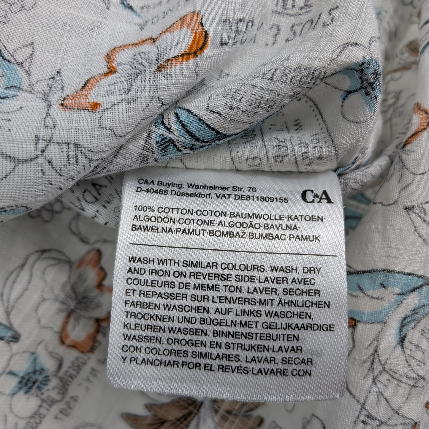 Camicia C&A travel stamp streetwear - M/L