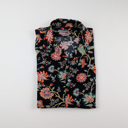 Camicia Cotton&Silk floreale multicolor retrò - L