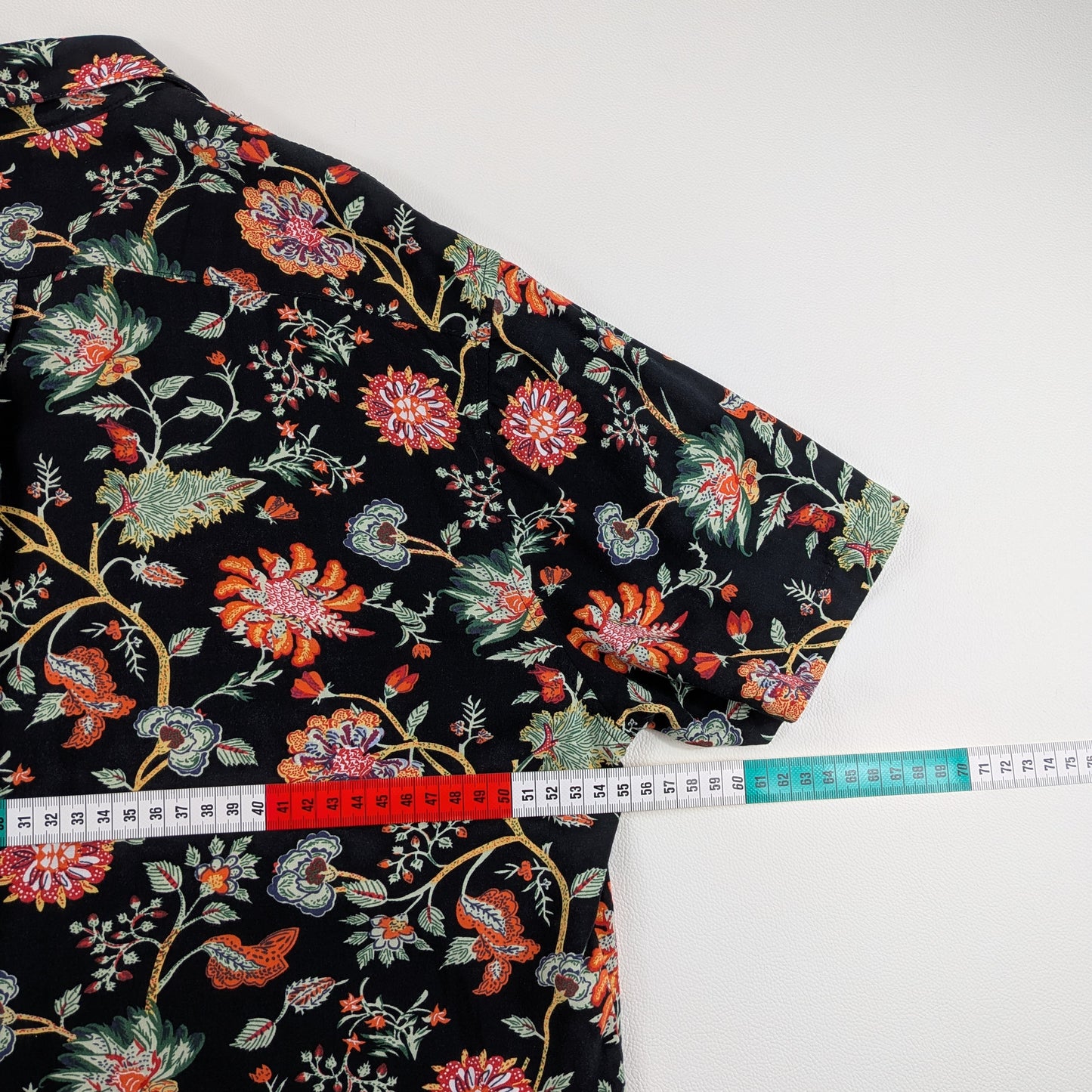Camicia Cotton&Silk floreale multicolor retrò - L