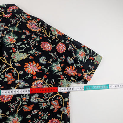 Camicia Cotton&Silk floreale multicolor retrò - L