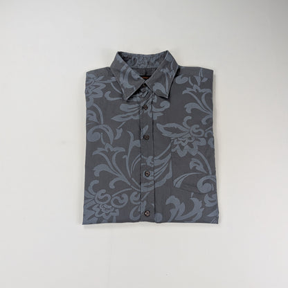 Camicia vintage Gintonic floreale damascata elegante - M/L