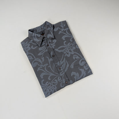 Camicia vintage Gintonic floreale damascata elegante - M/L