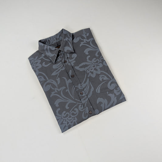 Camicia vintage Gintonic floreale damascata elegante - M/L