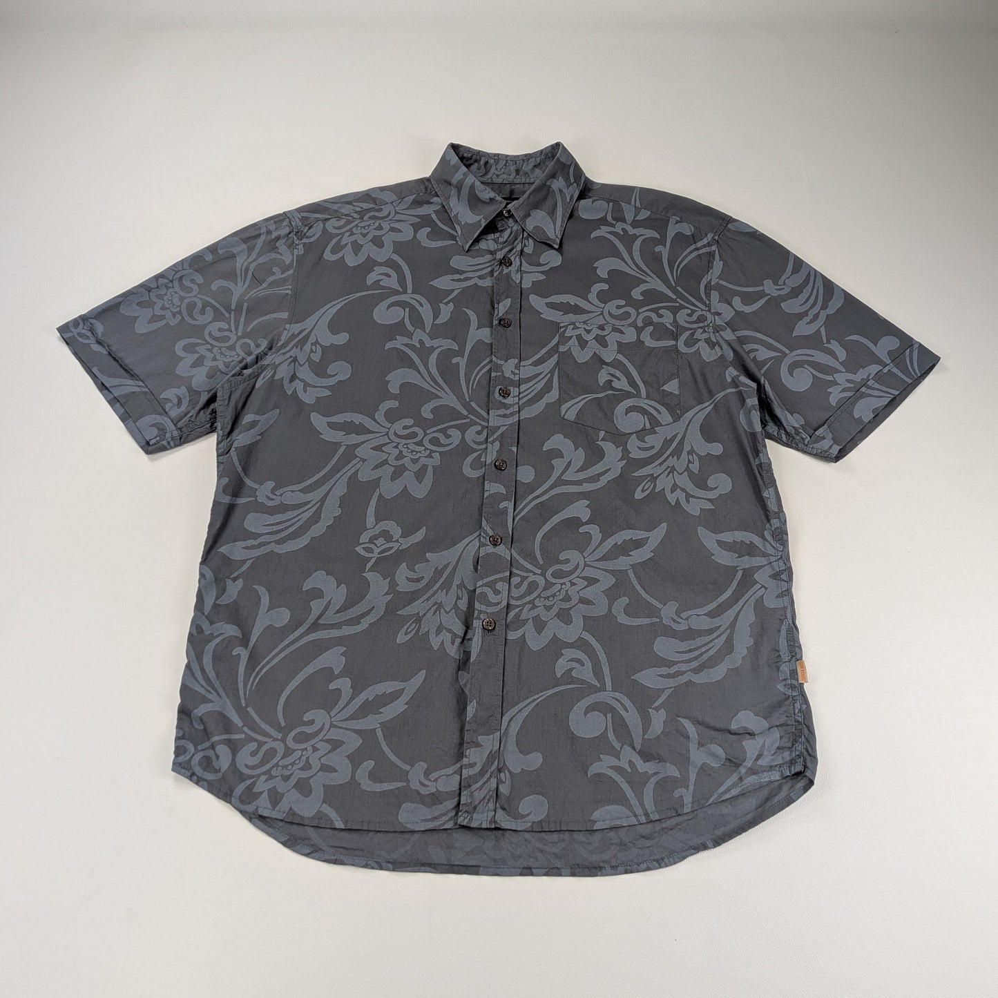Camicia vintage Gintonic floreale damascata elegante - M/L