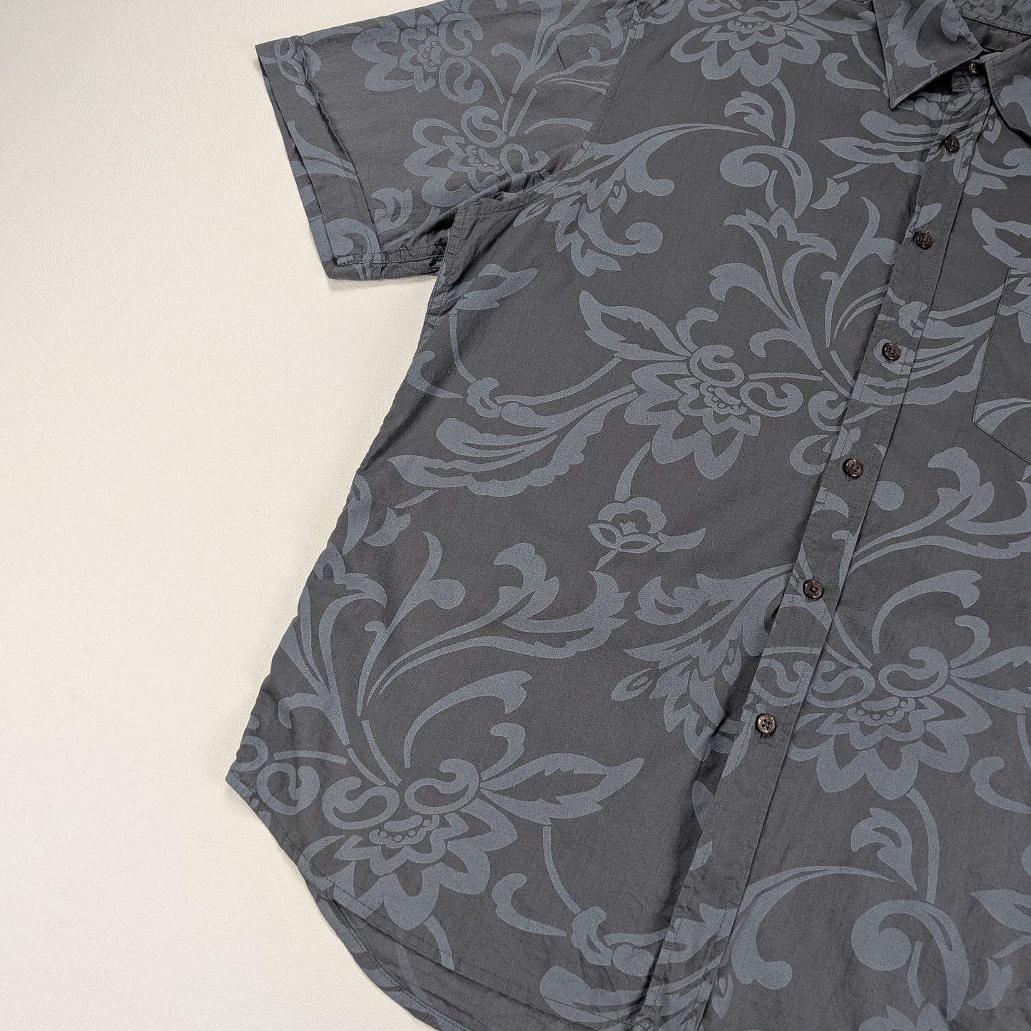 Camicia vintage Gintonic floreale damascata elegante - M/L