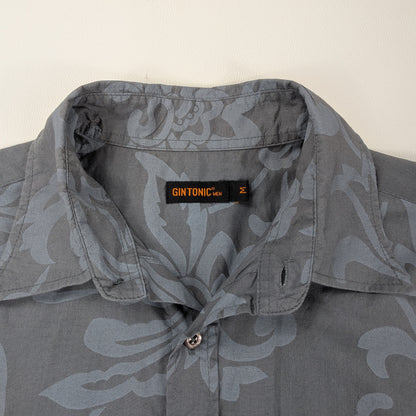Camicia vintage Gintonic floreale damascata elegante - M/L