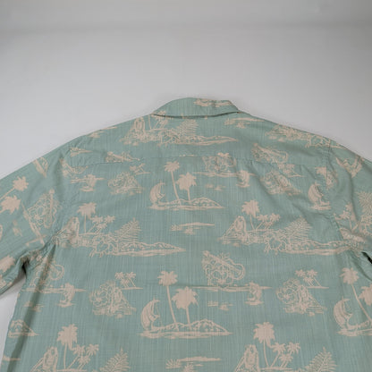Camicia hawaiana Ocean Current vintage tropical - L