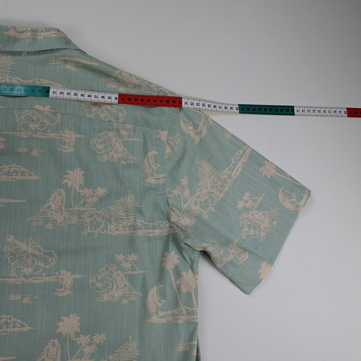 Camicia hawaiana Ocean Current vintage tropical - L