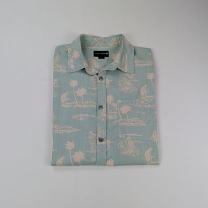 Camicia hawaiana Ocean Current vintage tropical - L