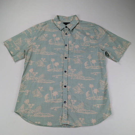 Camicia hawaiana Ocean Current vintage tropical - L