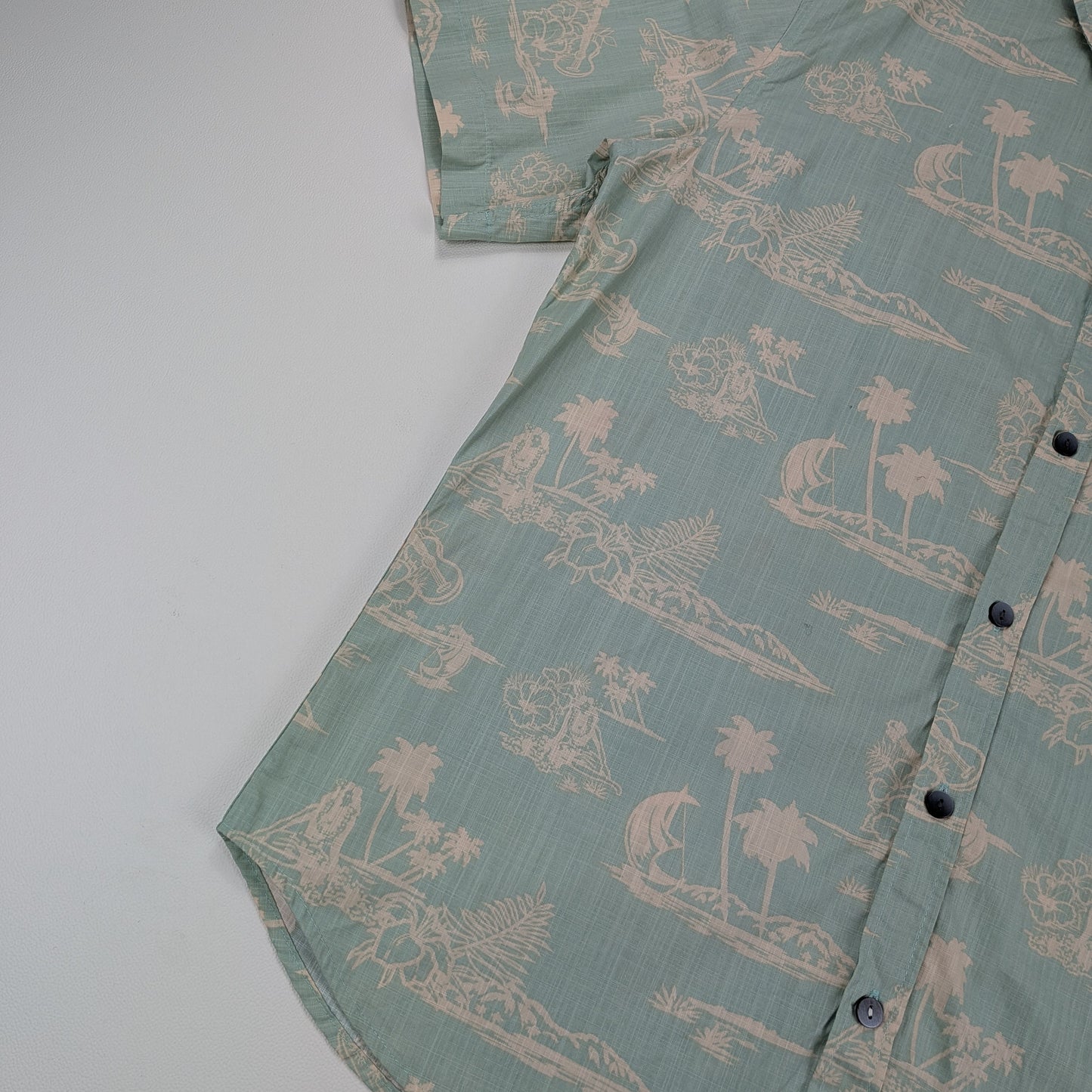 Camicia hawaiana Ocean Current vintage tropical - L