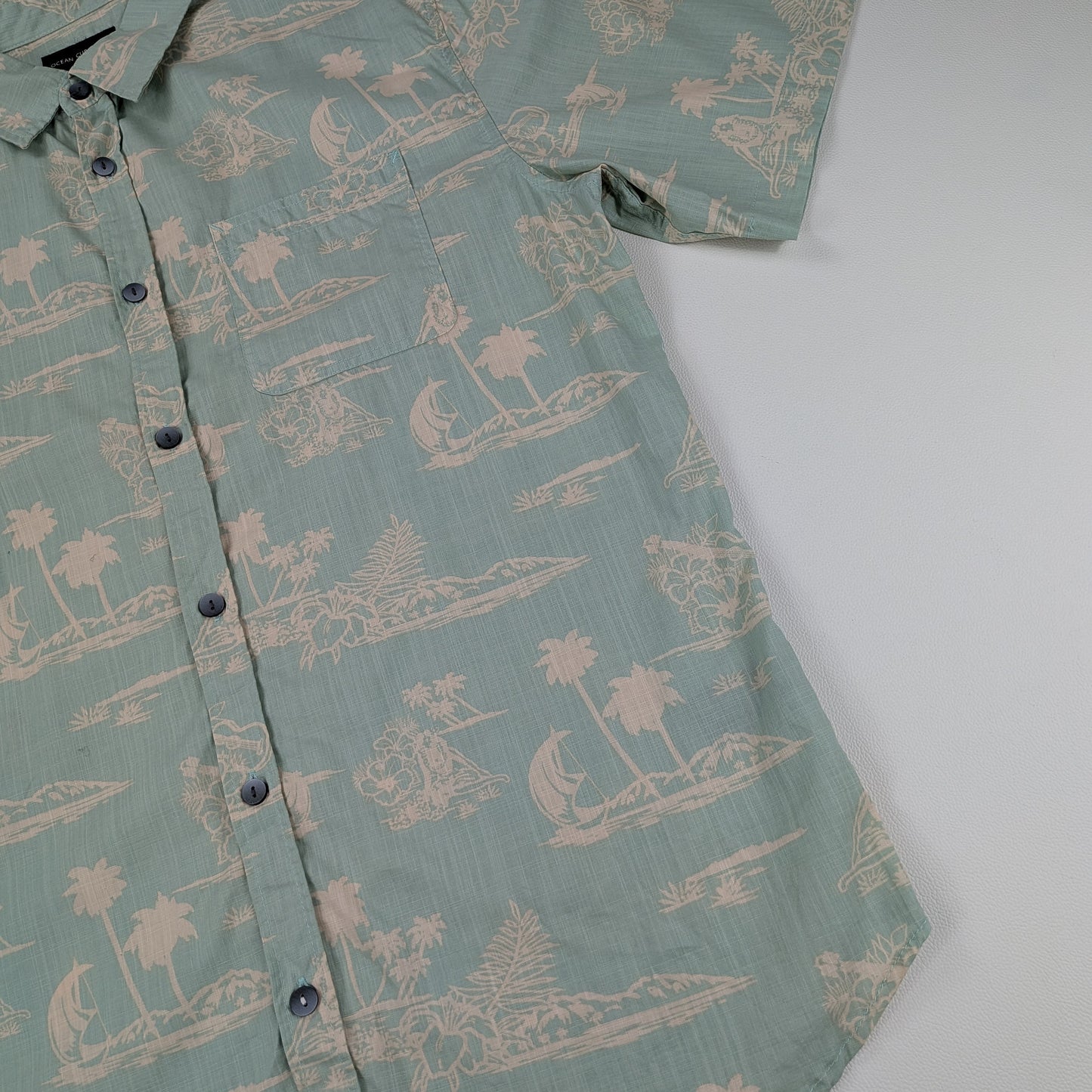 Camicia hawaiana Ocean Current vintage tropical - L