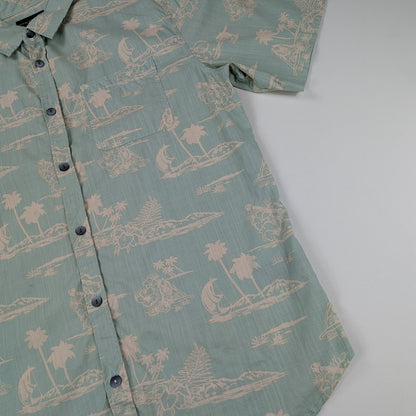 Camicia hawaiana Ocean Current vintage tropical - L