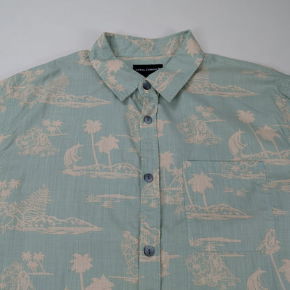 Camicia hawaiana Ocean Current vintage tropical - L