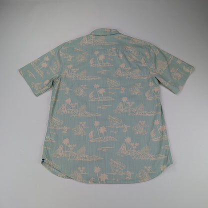 Camicia hawaiana Ocean Current vintage tropical - L