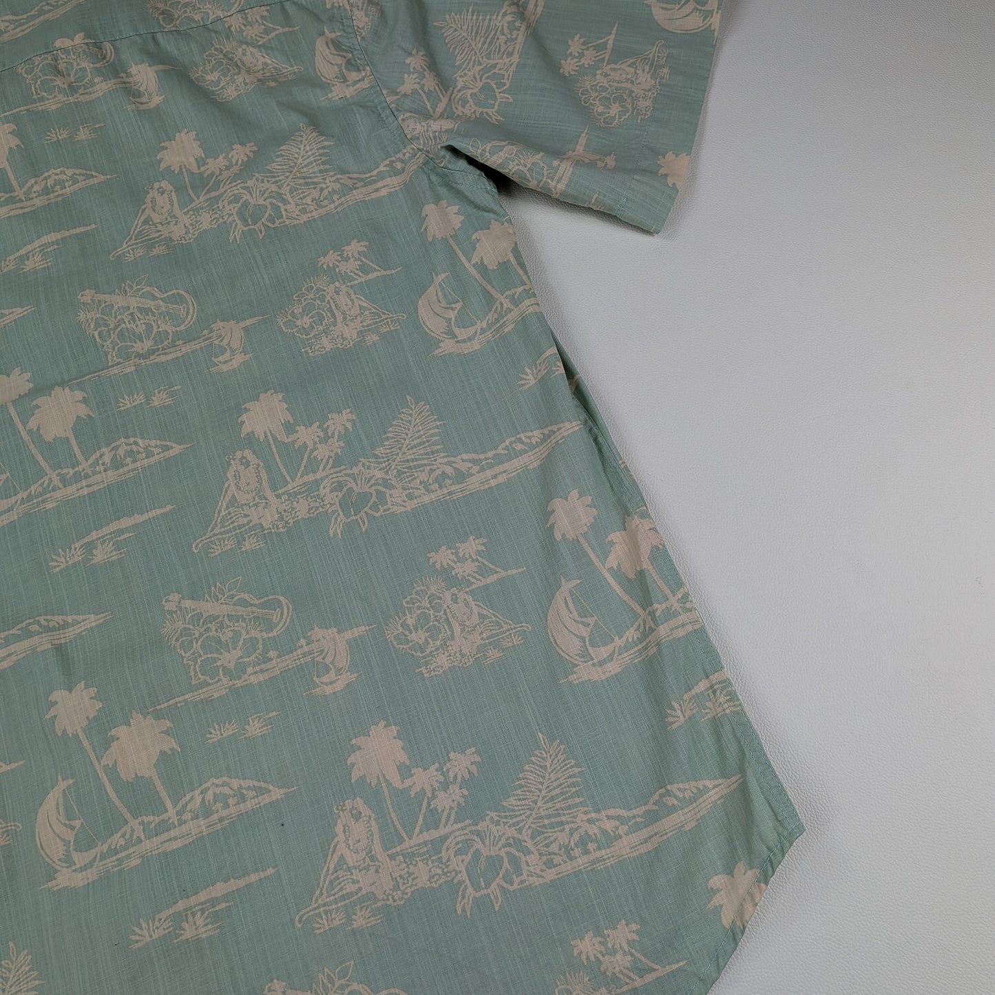 Camicia hawaiana Ocean Current vintage tropical - L