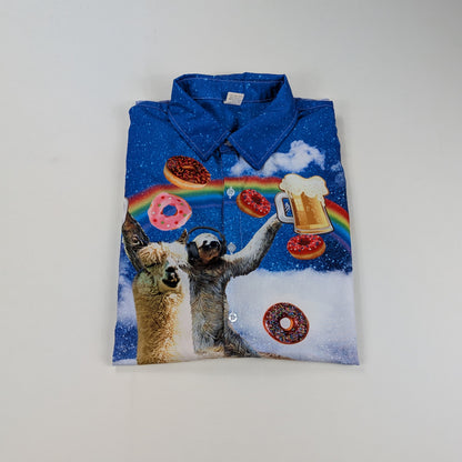 Camicia vintage Y2K festivalwear streetwear eccentrico - L