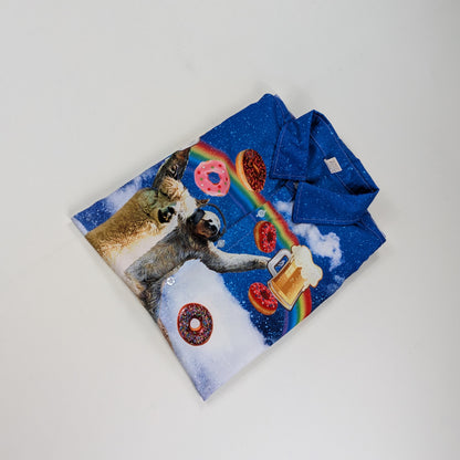 Camicia vintage Y2K festivalwear streetwear eccentrico - L
