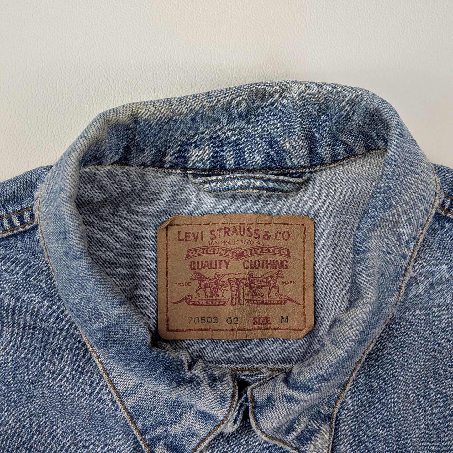 Giacca Levi’s 70503 02 vintage anni 90 denim trucker - M