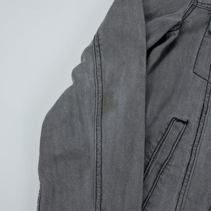 Giacca Guess in denim grigio trucker hoodie - S