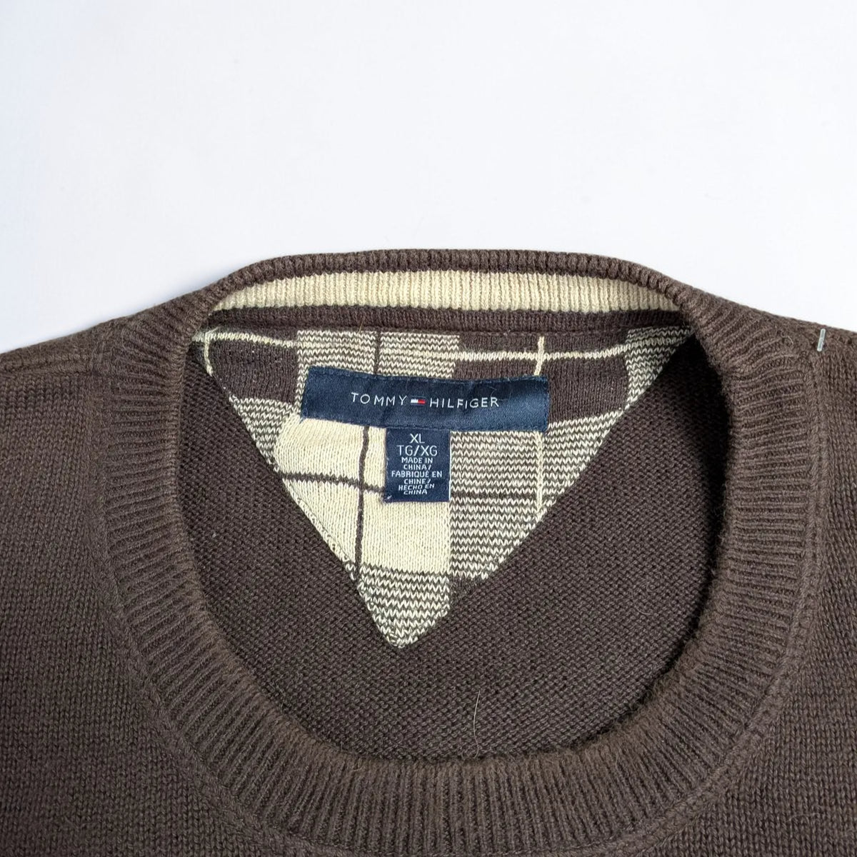 Maglione vintage Tommy Hilfiger minimal preppy - XL