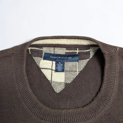 Maglione vintage Tommy Hilfiger minimal preppy - XL