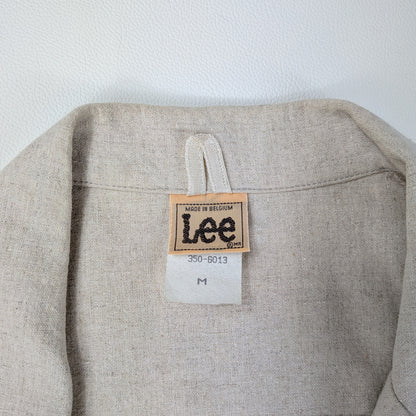 Blazer Lee vintage anni 80 Made in Belgium cotone lino - M