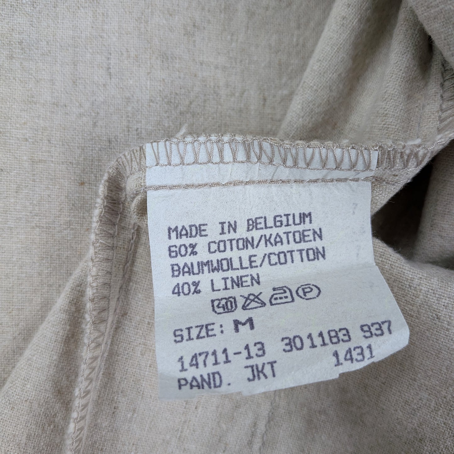 Blazer Lee vintage anni 80 Made in Belgium cotone lino - M