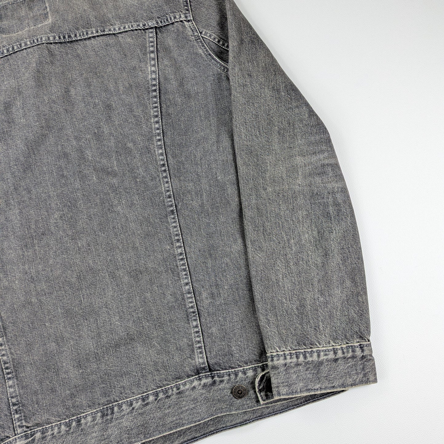 Giacca vintage Levi’s 72334 denim grigio stonewashed - L/XL