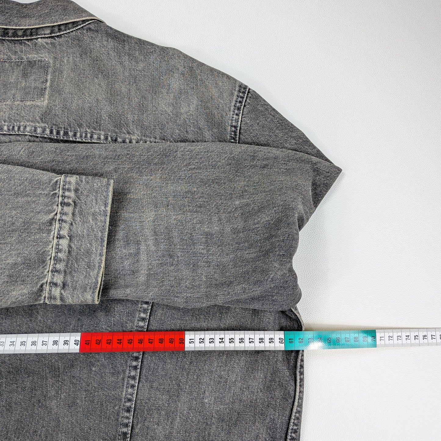 Giacca vintage Levi’s 72334 denim grigio stonewashed - L/XL