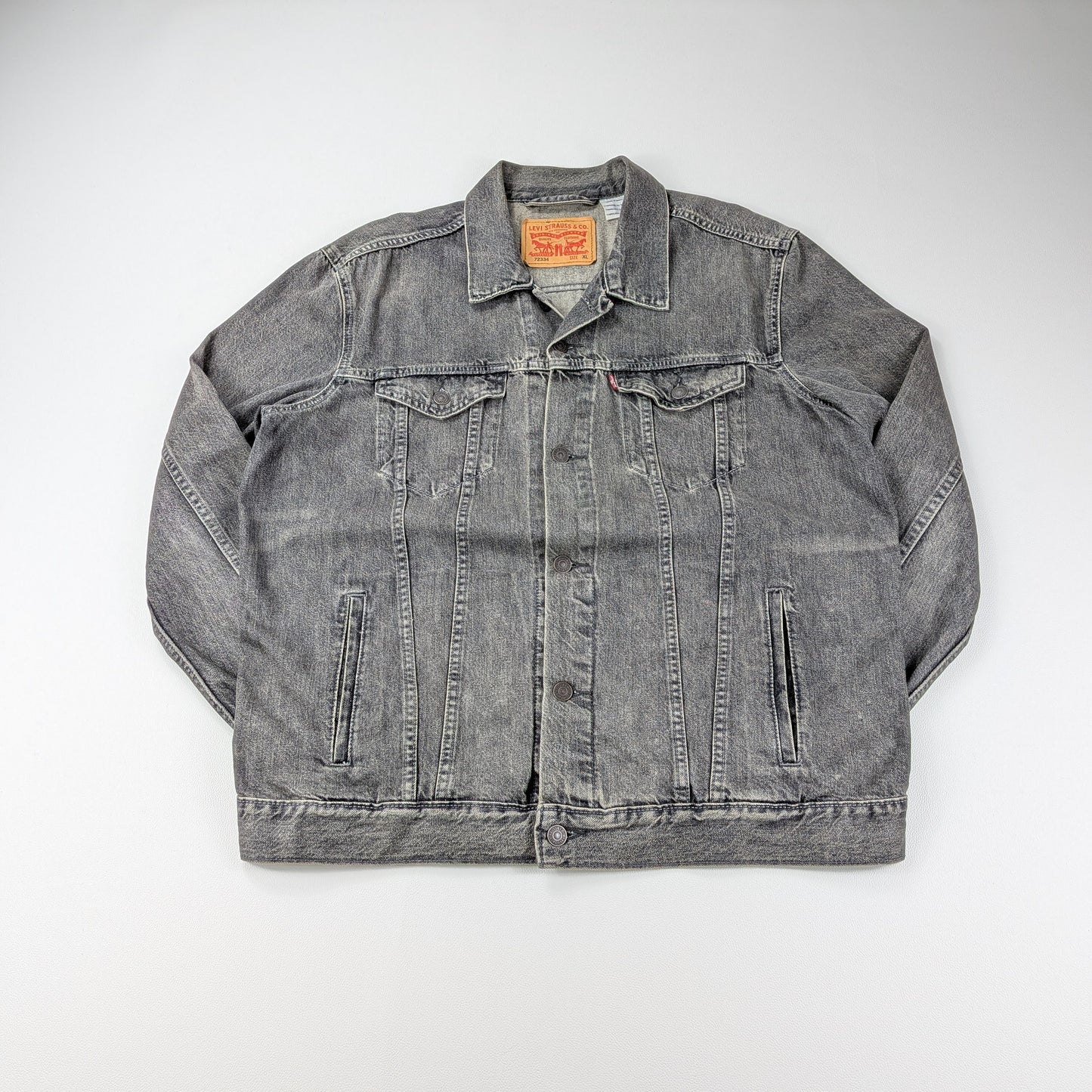 Giacca vintage Levi’s 72334 denim grigio stonewashed - L/XL