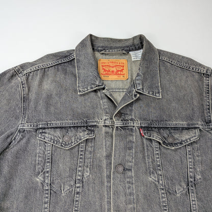 Giacca vintage Levi’s 72334 denim grigio stonewashed - L/XL