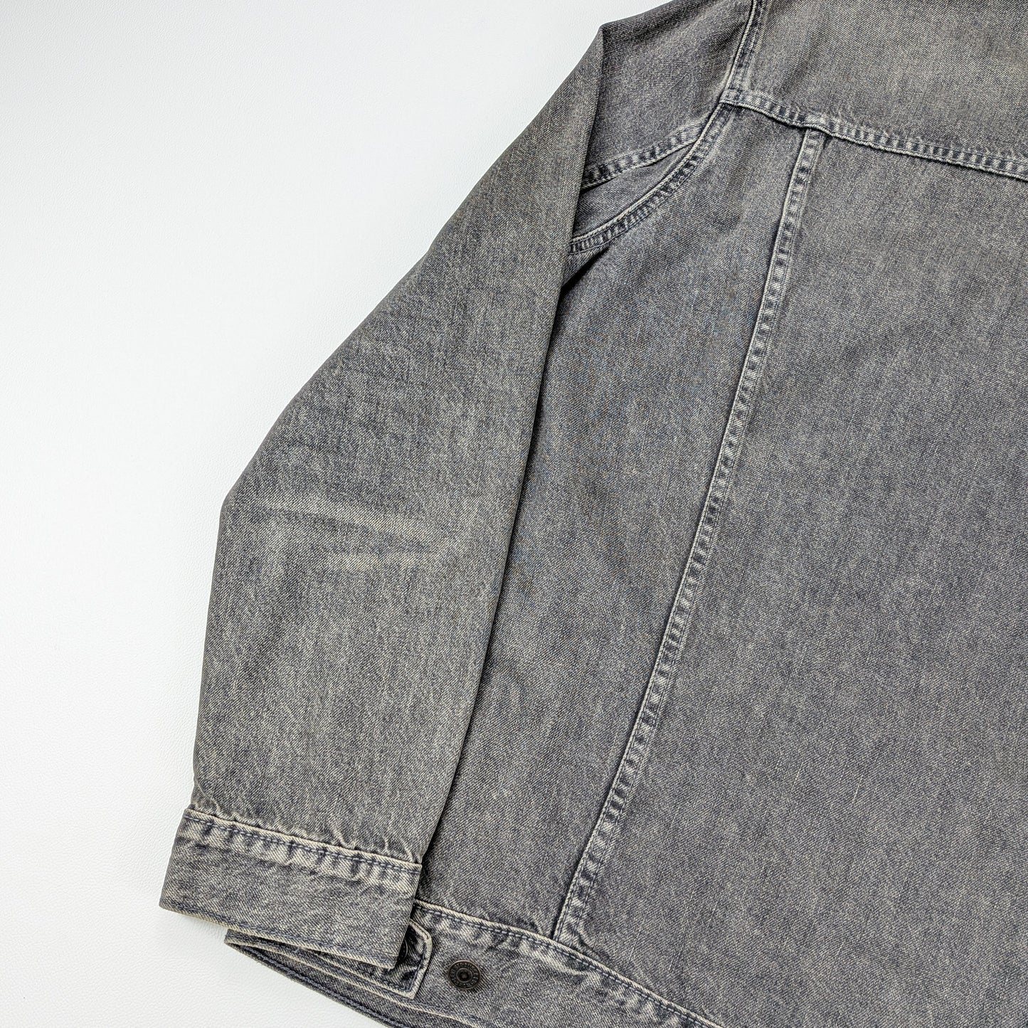 Giacca vintage Levi’s 72334 denim grigio stonewashed - L/XL