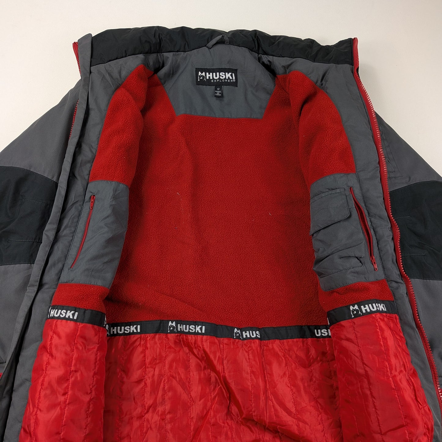 Giacca Huski Explorer imbottita vintage 90s 00s ski fleece - XS/S
