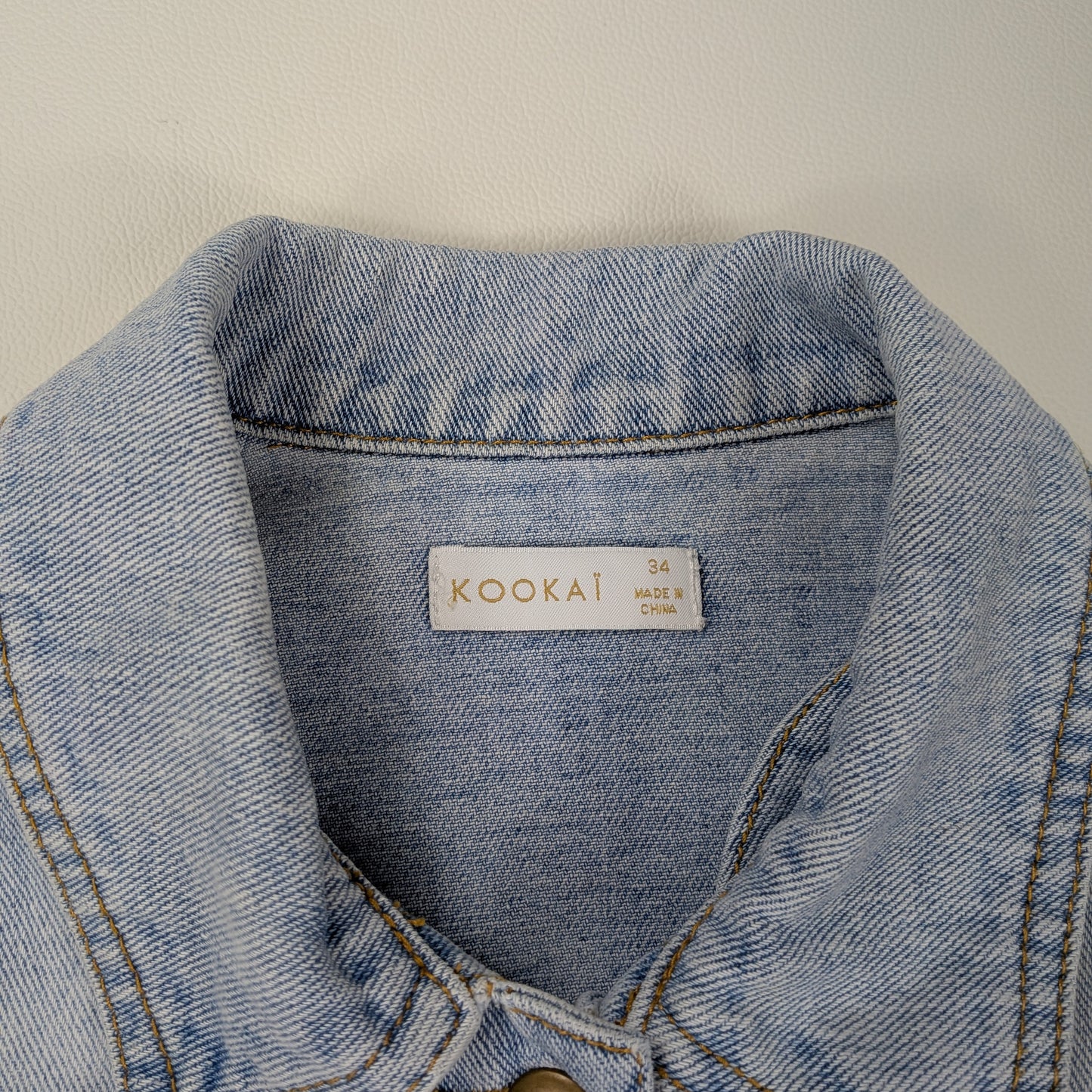 Giacca denim Kookai cropped vintage chic - XXS/XS