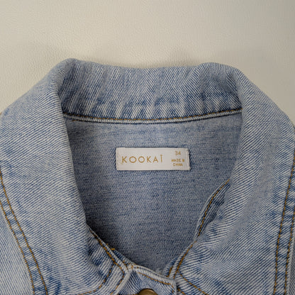 Giacca denim Kookai cropped vintage chic - XXS/XS