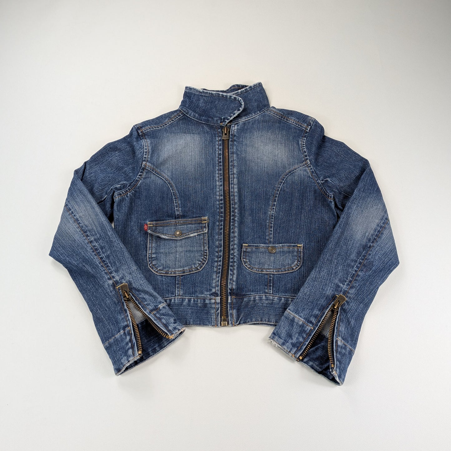 Giacca Levi’s denim vintage Y2K 90s cropped - XS/S