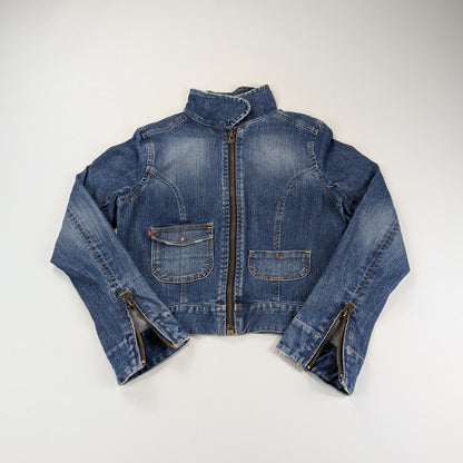 Giacca Levi’s denim vintage Y2K 90s cropped - XS/S