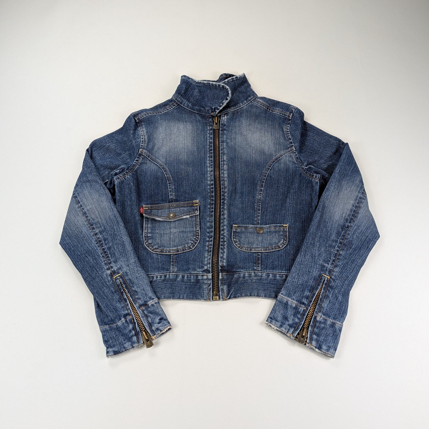 Giacca Levi’s denim vintage Y2K 90s cropped - XS/S