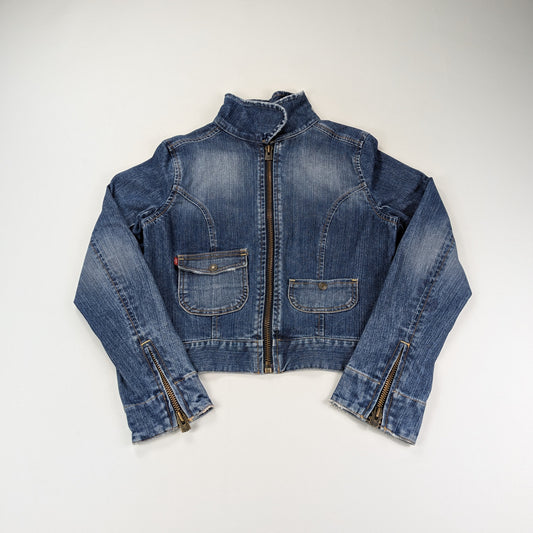 Giacca Levi’s denim vintage Y2K 90s cropped - XS/S