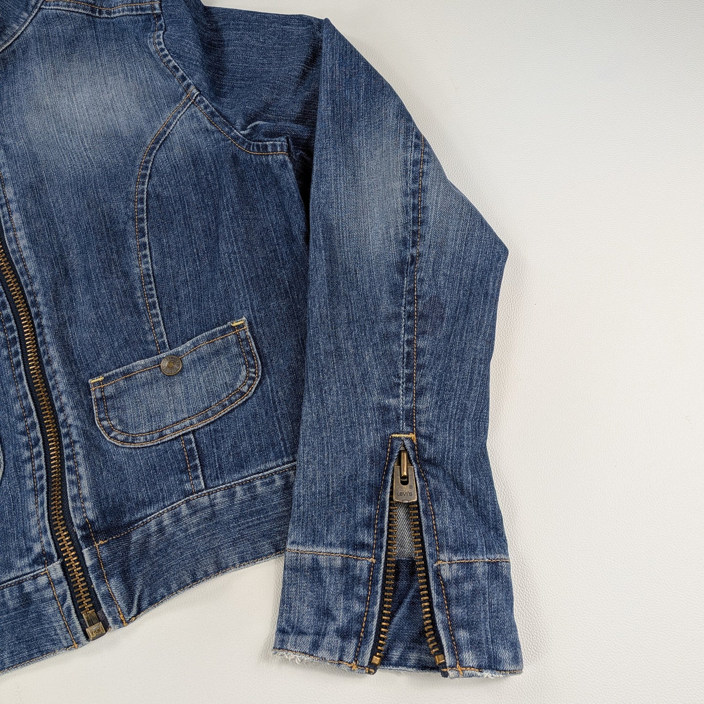Giacca Levi’s denim vintage Y2K 90s cropped - XS/S
