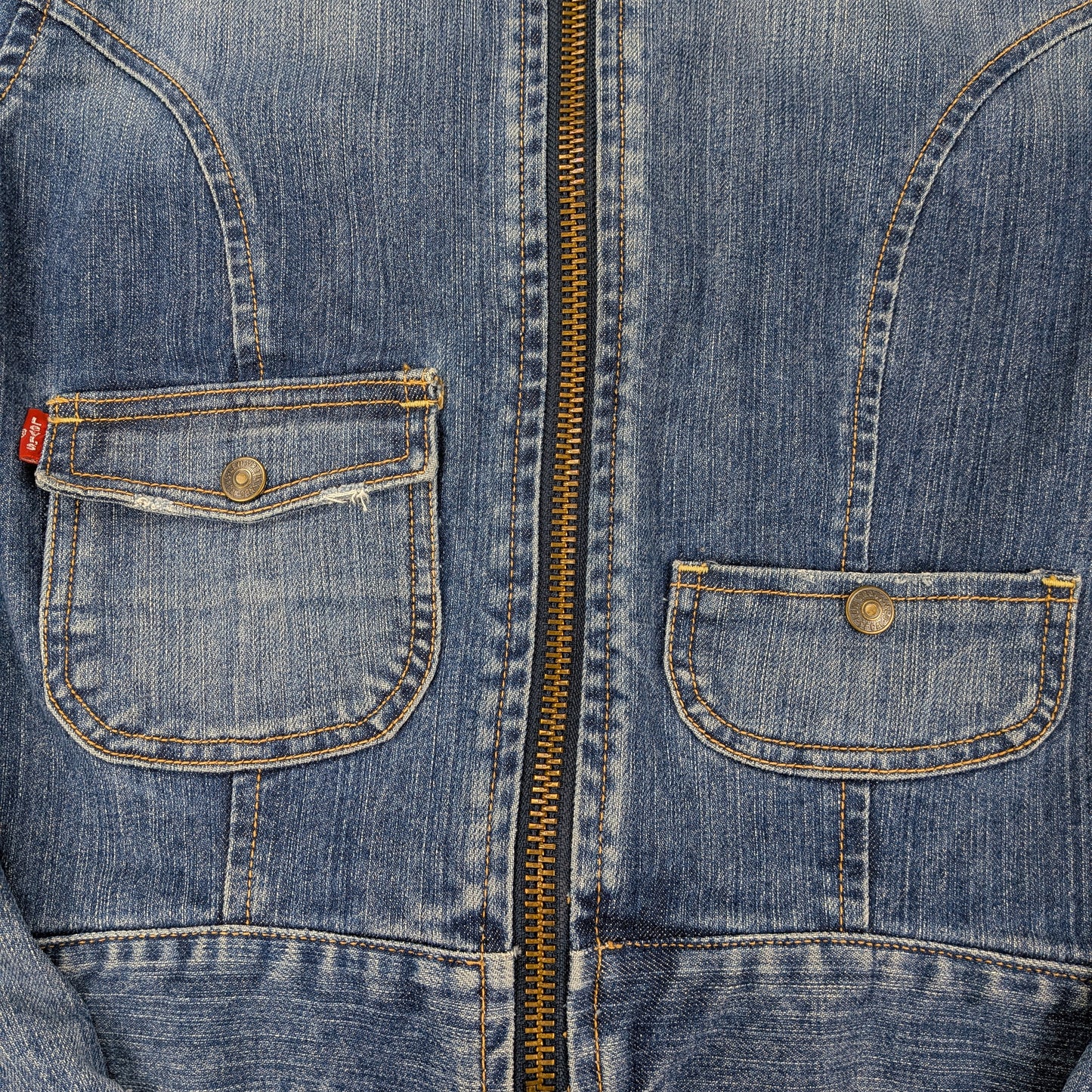 Giacca Levi’s denim vintage Y2K 90s cropped - XS/S