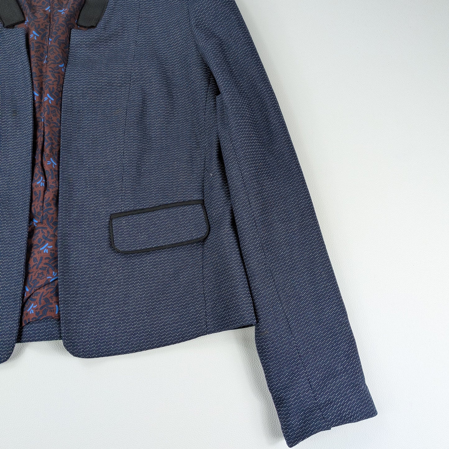 Elegant short micro weave Kookai vintage blazer - XS/S