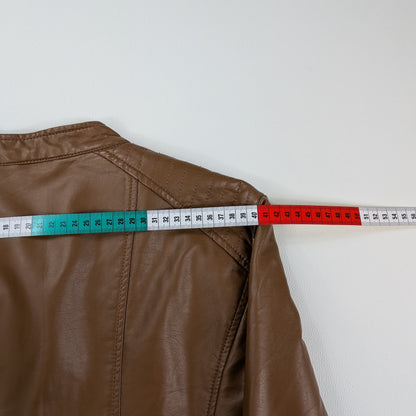 Giacca Vero Moda in similpelle corta aderente biker retrò - S/M