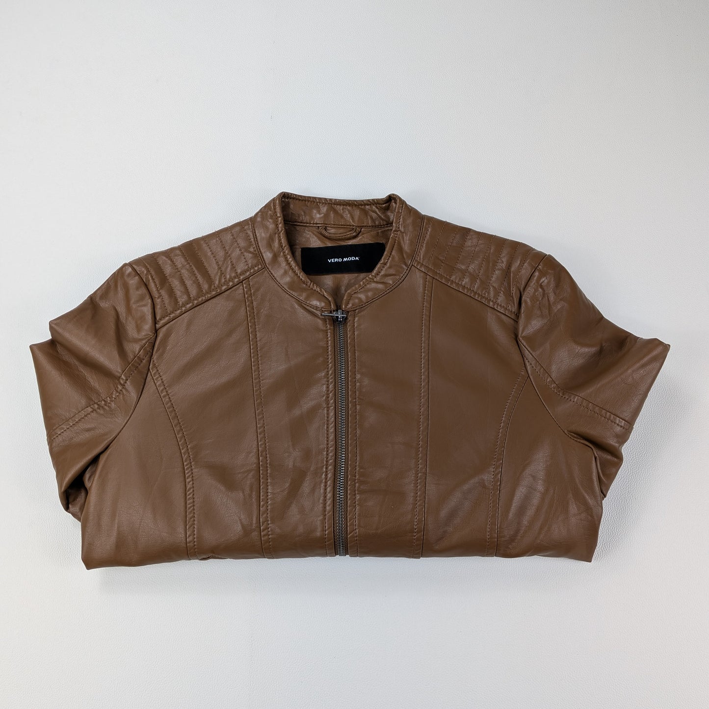 Giacca Vero Moda in similpelle corta aderente biker retrò - S/M