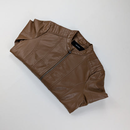 Giacca Vero Moda in similpelle corta aderente biker retrò - S/M