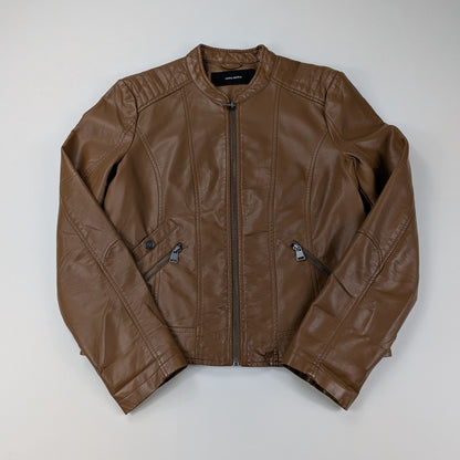 Giacca Vero Moda in similpelle corta aderente biker retrò - S/M