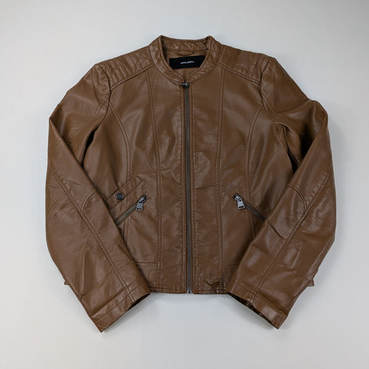 Giacca Vero Moda in similpelle corta aderente biker retrò - S/M