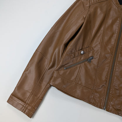 Giacca Vero Moda in similpelle corta aderente biker retrò - S/M