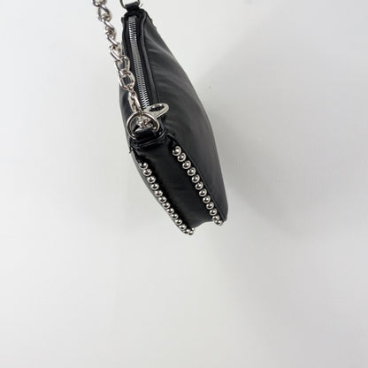 Borsa Stradivarius edgy rock Y2K borchiata